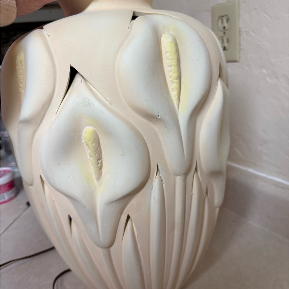 Harris art deco calls Lilly 1988 table lamp large ceramic works - Picture 5 of 8